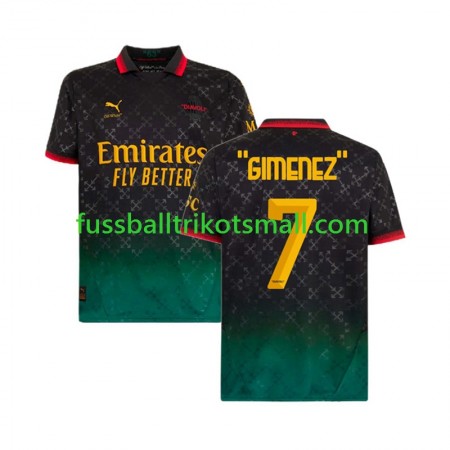 Fußballtrikots AC Mailand Santiago Gimenez 7 2024-2025 Kurzarm Fourth trikot kaufen
